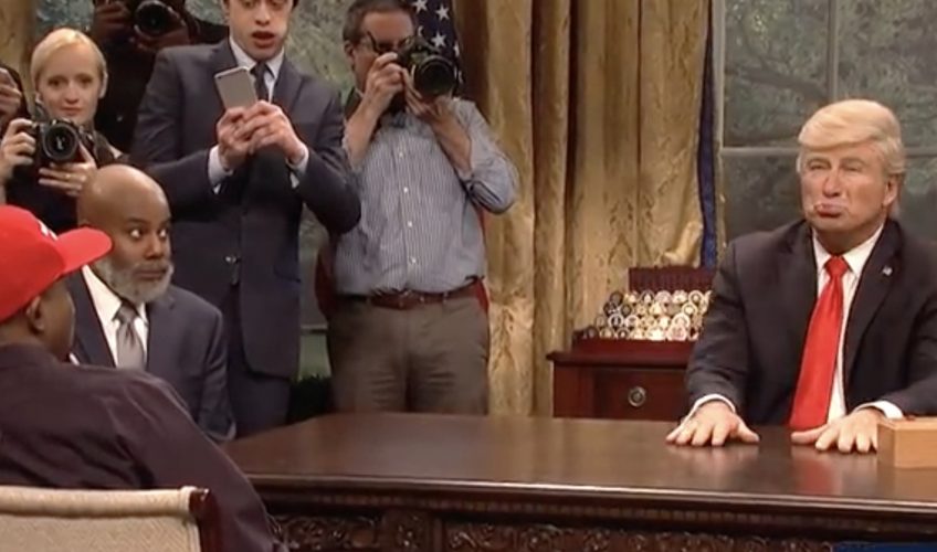Watch: SNL Reenacts Kanye West & Donald Trump White House Meeting In Savage Fashion