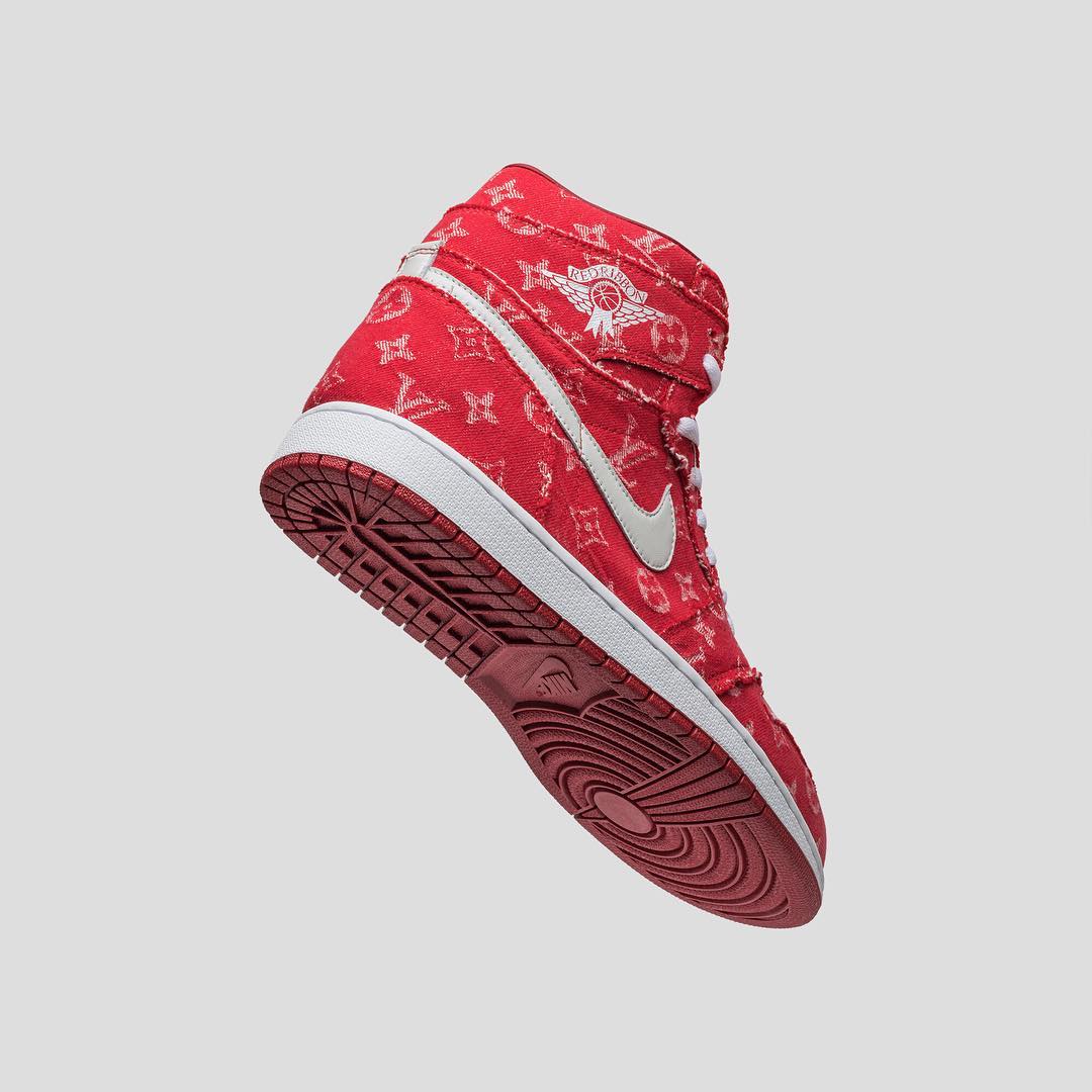 Buy Red Ribbon Recon x Air Jordan 1 Retro High 'Supreme & Louis