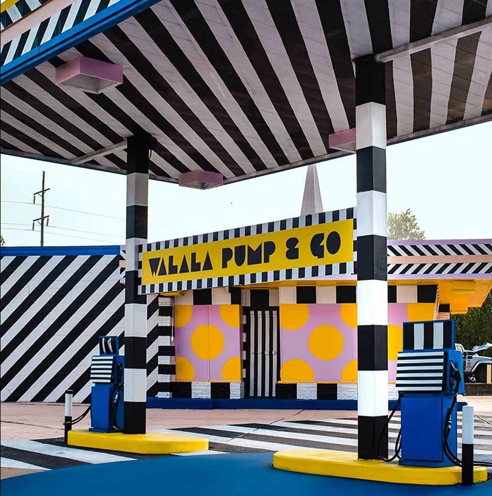 Justkids + Camille Walala’s Colorful Gas Station