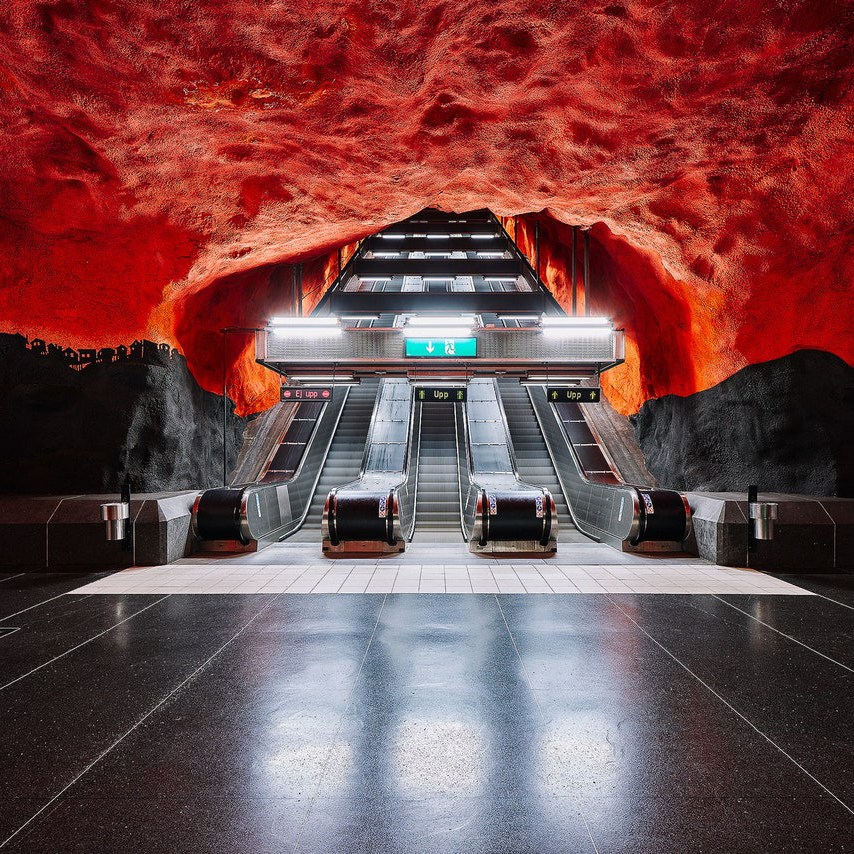 Stockholm’s Art-Filled Subway Captured by Photographer David Altrath – COOL HUNTING®