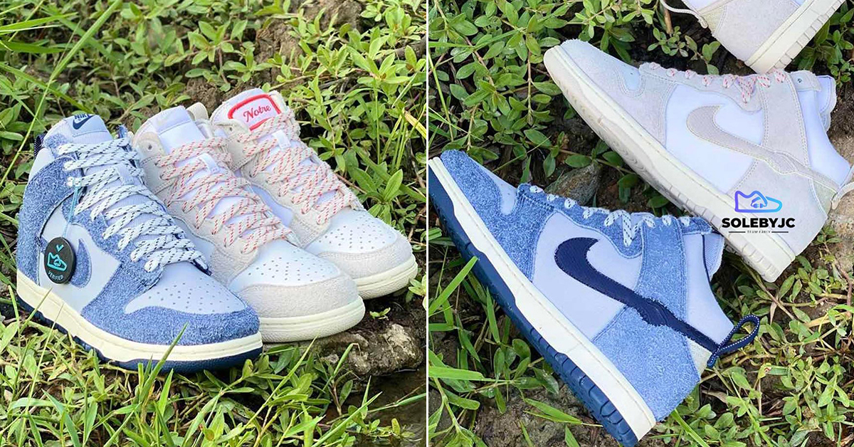First Look at the Notre x Nike Dunk High Pack