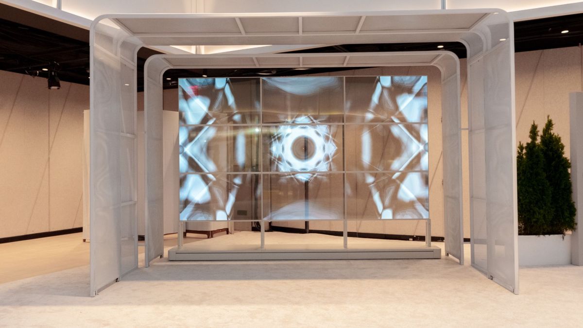 Nine Transparent LG OLED Screens Display Jennifer and Kevin McCoy’s Digital Art at Frieze New York – COOL HUNTING®