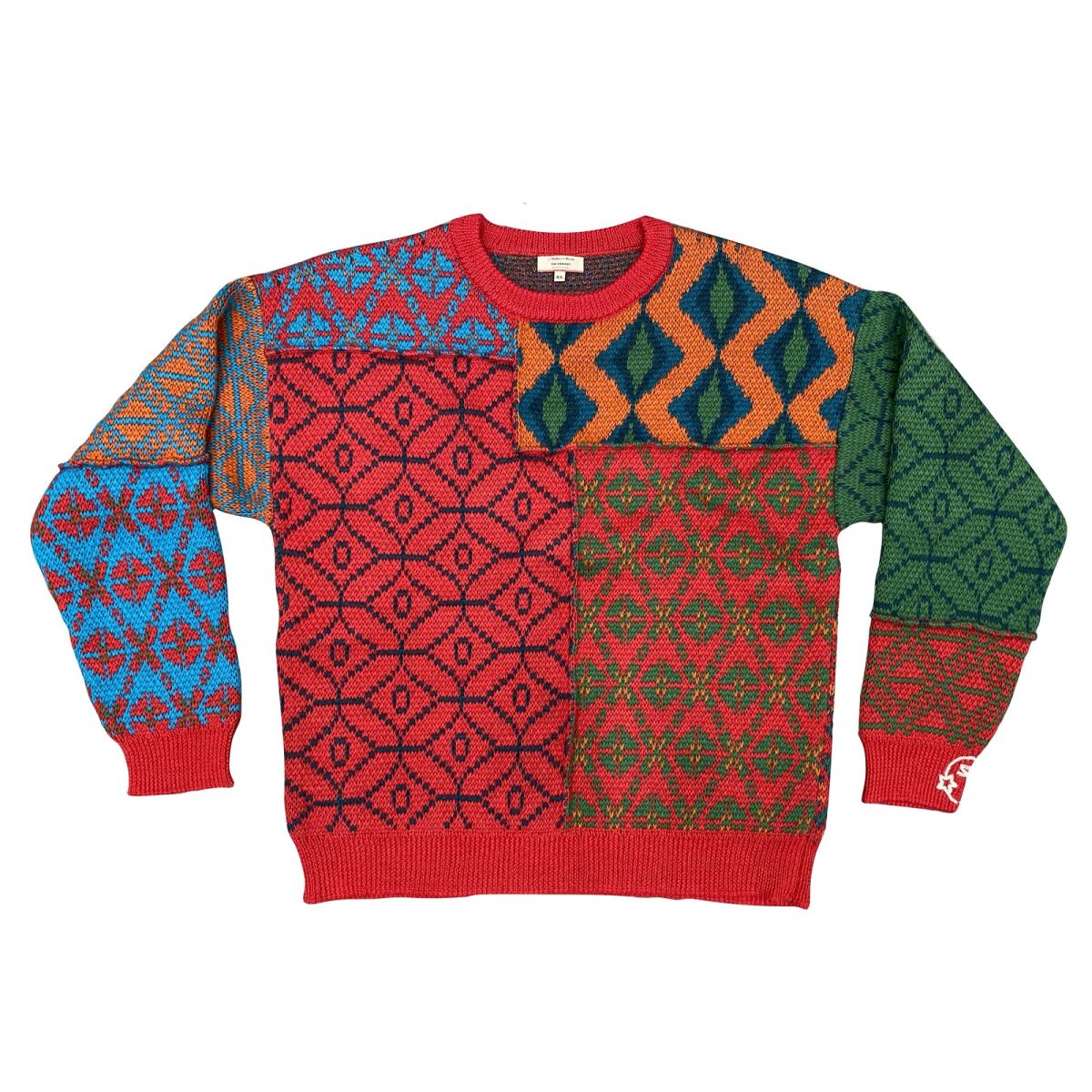 Patchwork Smash “Bourbon by the Fire” Sweater – COOL HUNTING®