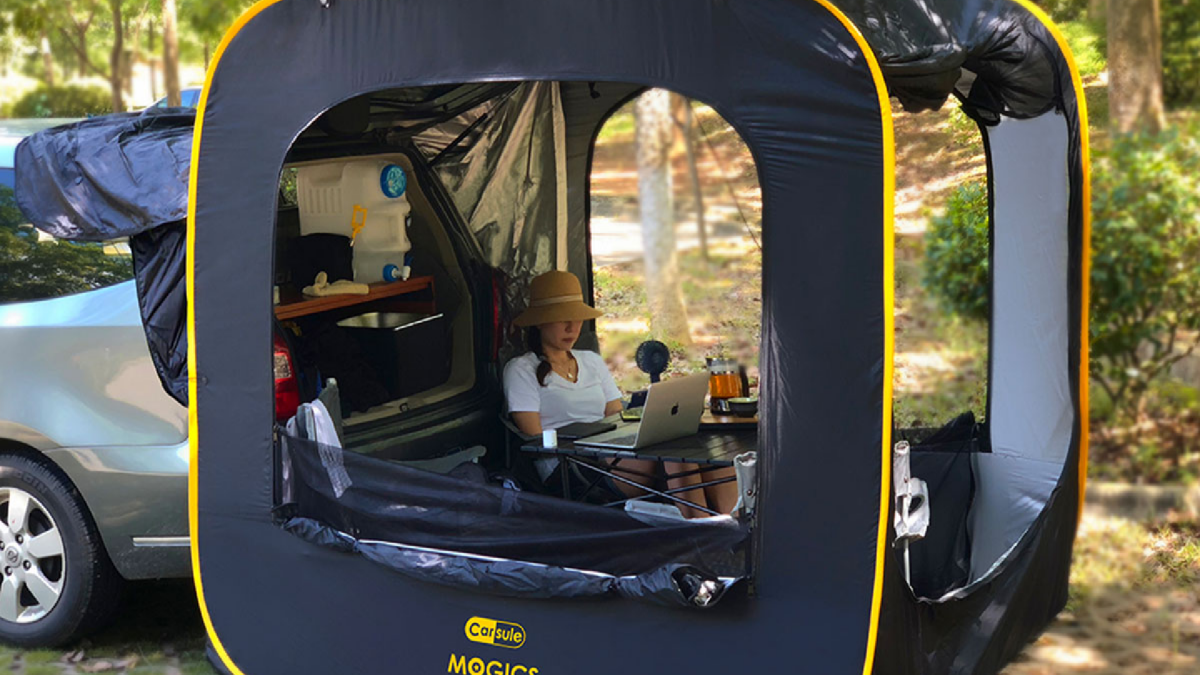 This CARSULE Pop-Up Car Tent Is on Sale for $300 Right Now